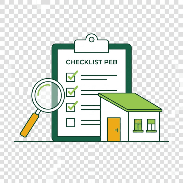 Illustration : checklist PEB et maison